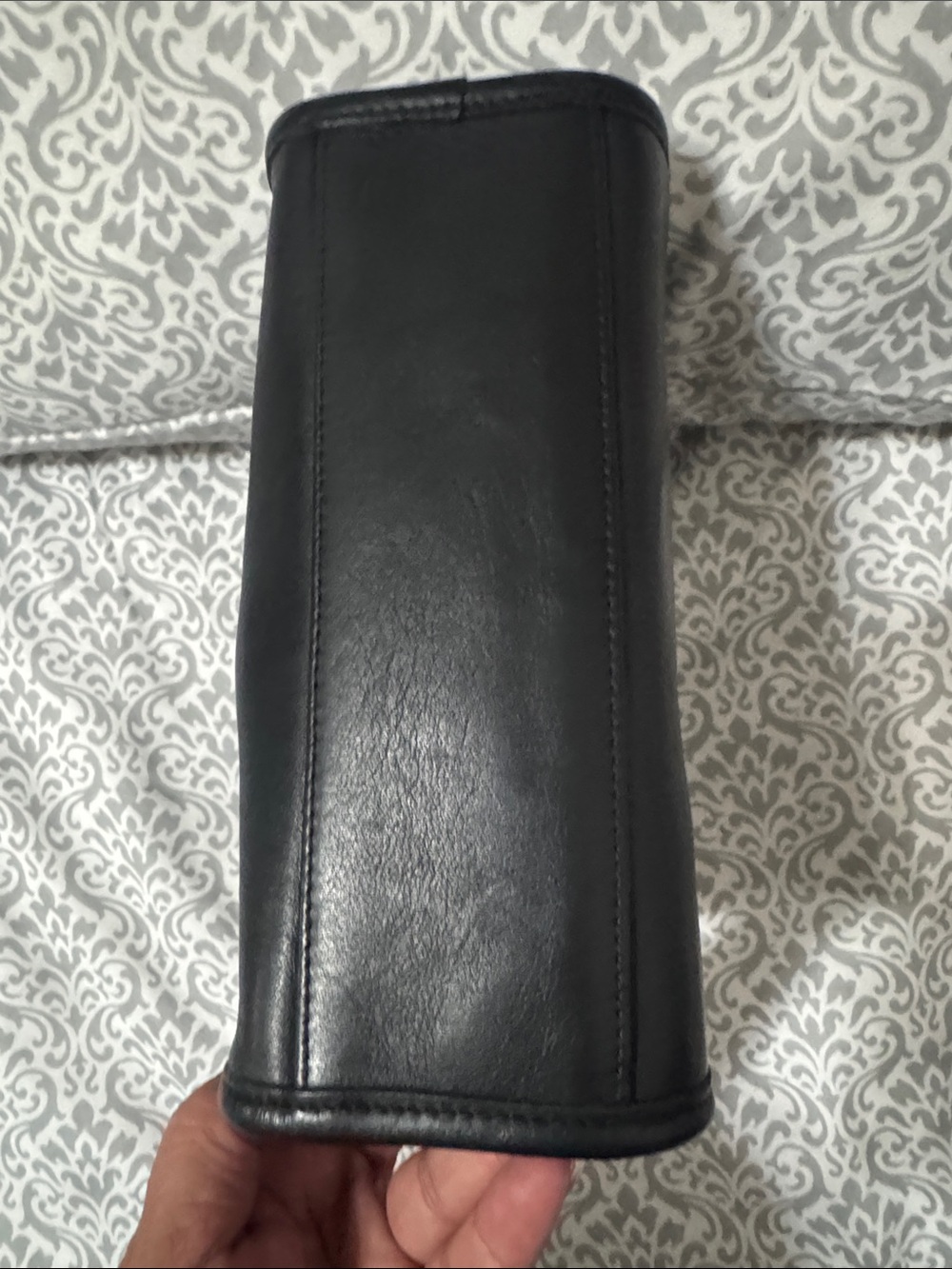 Vintage Regina Coach Bag Black Leather Top-Handle Crossbody with Gold Turnlock - Picture 12 of 12